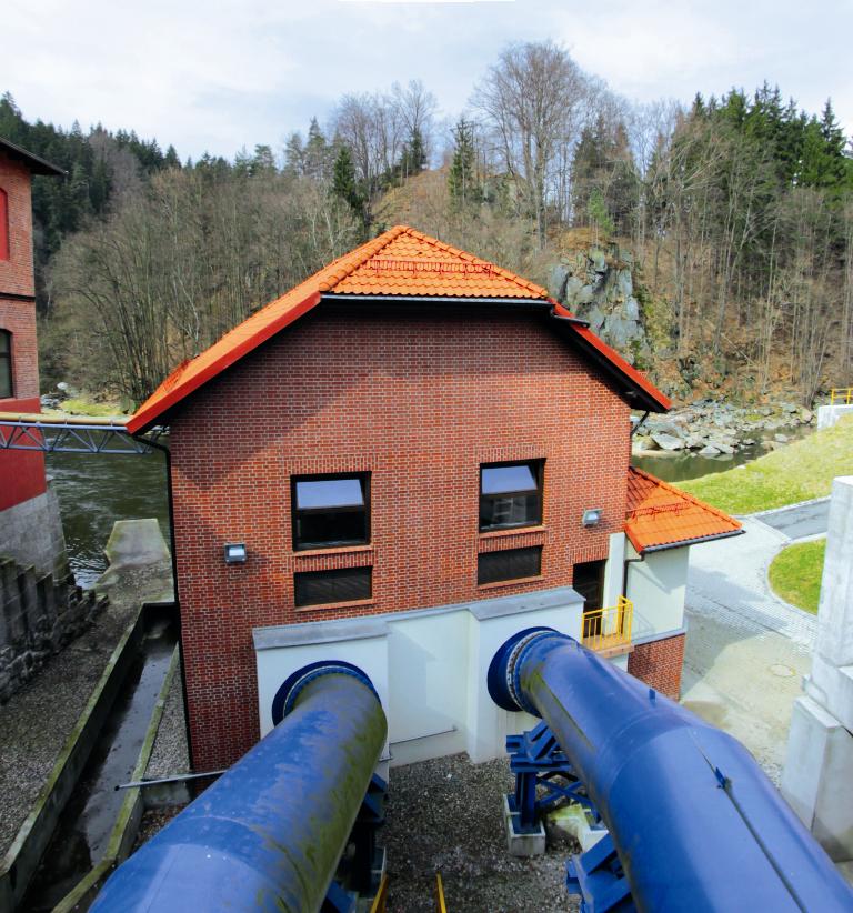 Budynek elektrowni wodnej