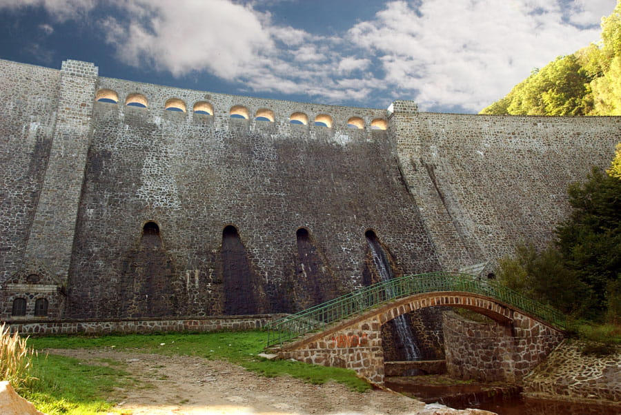 Mostek na Bystrzycy pod zaporą