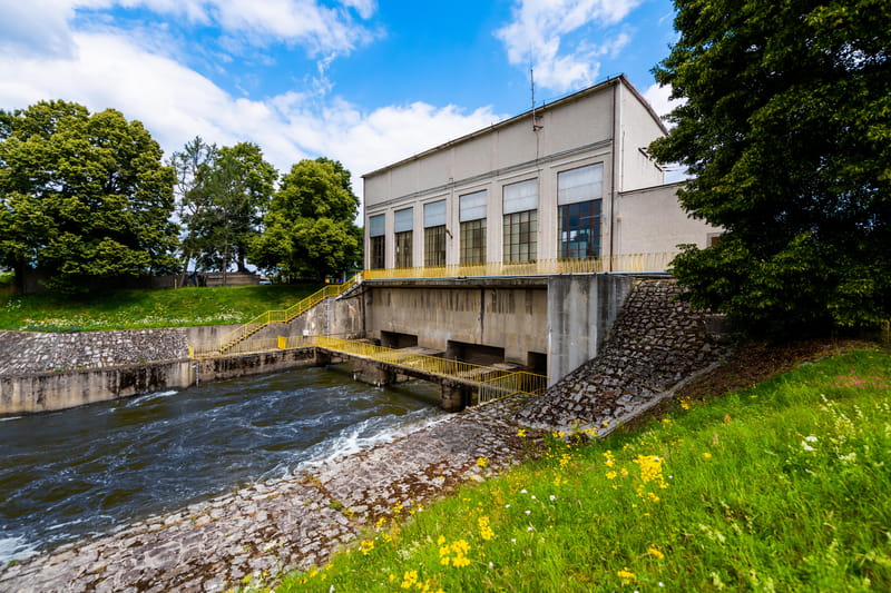 Elektrownia od strony dolnej wody