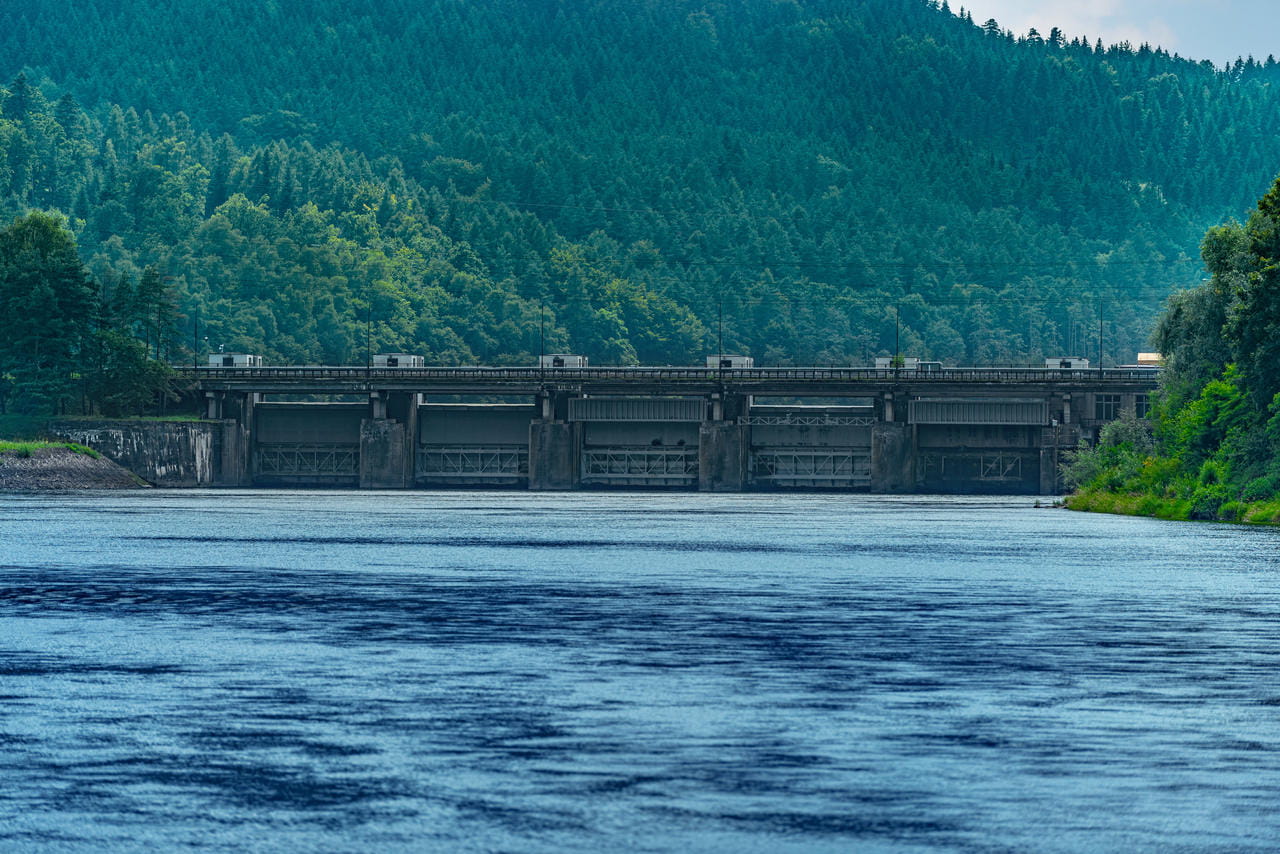 Zapora od strony zbiornika