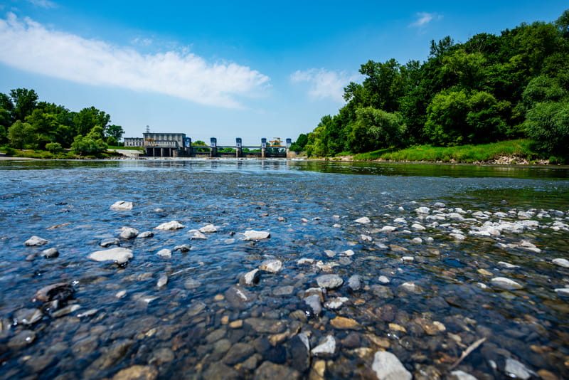 Elektrownia od strony dolnej wody