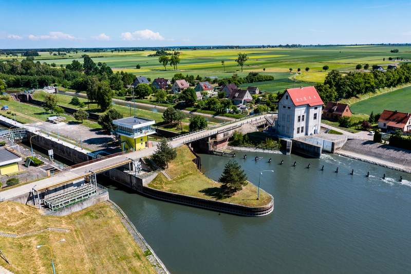 Elektrownia wodna z lotu ptaka