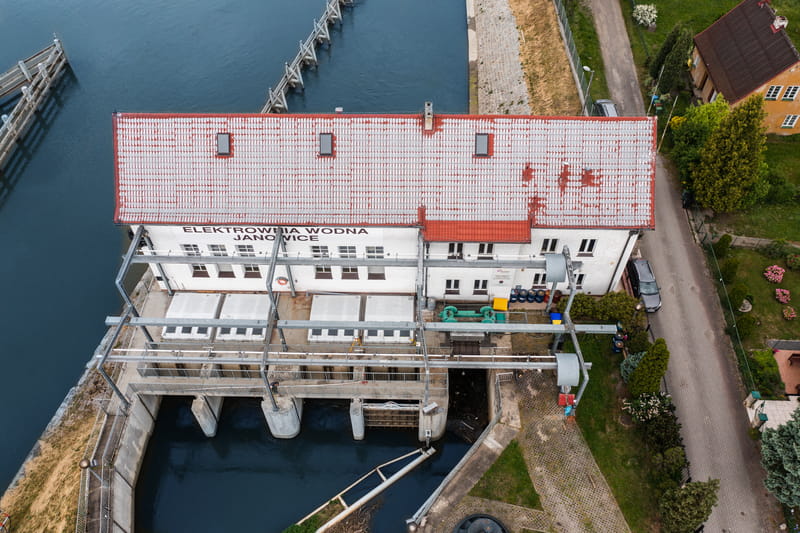 Zdjęcie samego budynku elektrowni