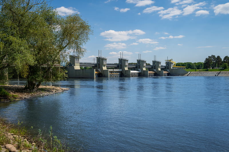 Dolne stanowisko stopnia wodnego