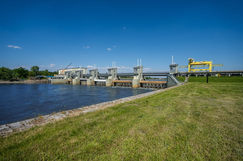 Dolne stanowisko stopnia wodnego